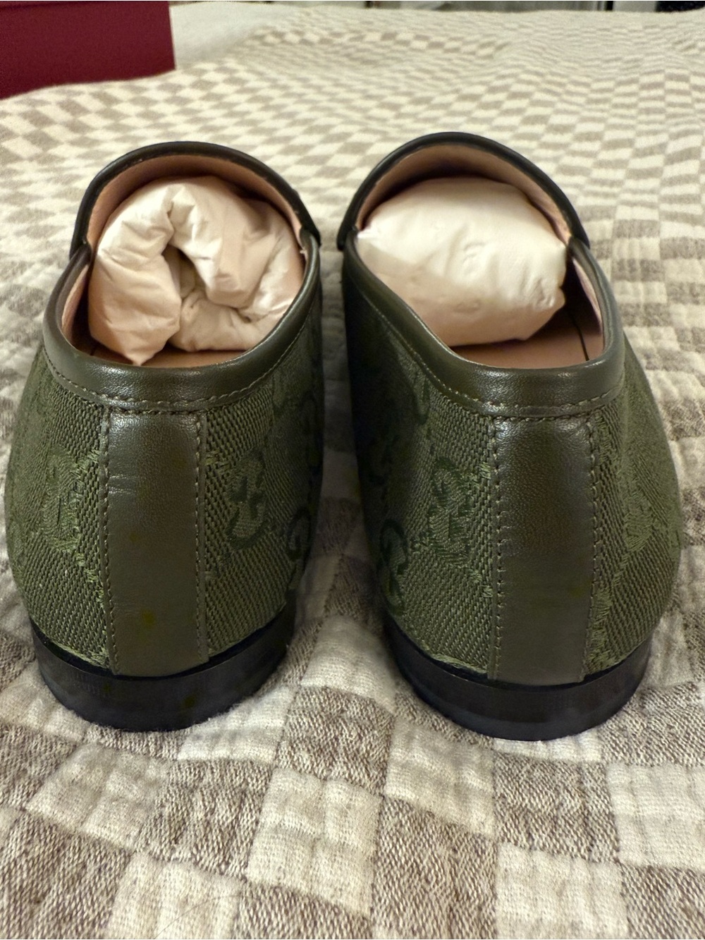 Gucci Jordaan GG Canvas Loafers - Picture 5 of 7